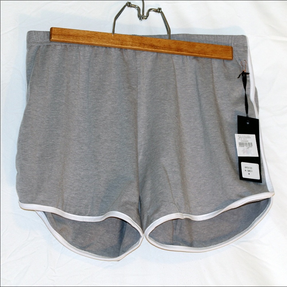 Grey Medium Shorts High Waisted - Picture 3 of 4